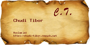 Chudi Tibor névjegykártya